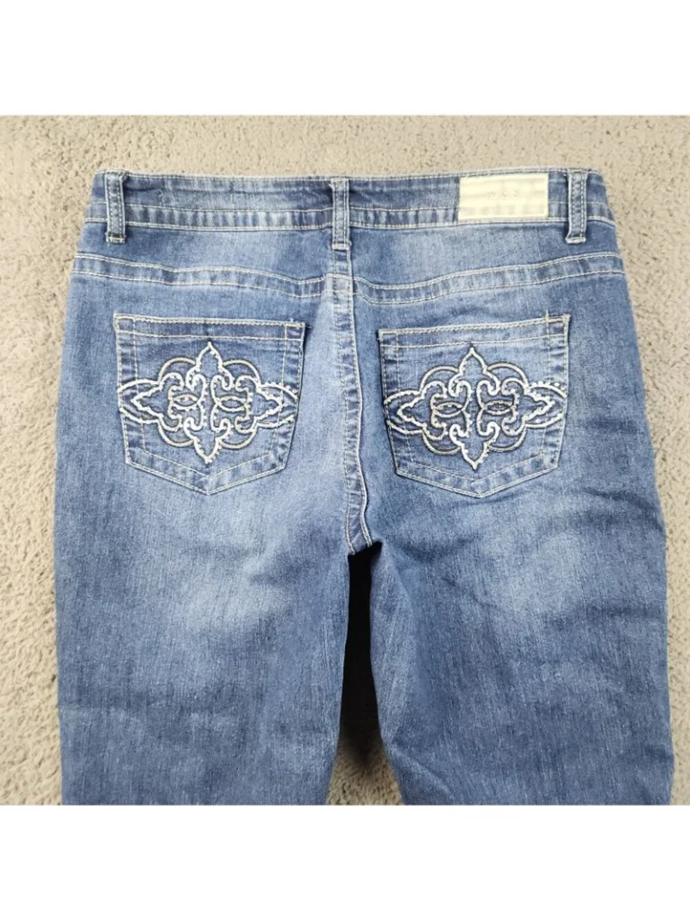 Vigoss VGS Jeans Women's 14 Skinny Ankle Jeans Embroidered Embellished Stretch - Picture 11 of 12